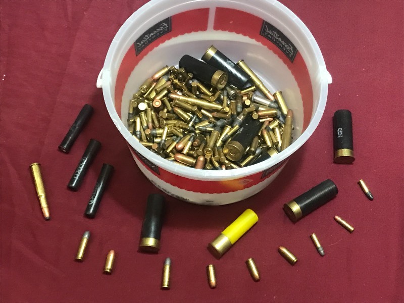 lot 79 image: Bucket Of Assorted Firearm Ammunition