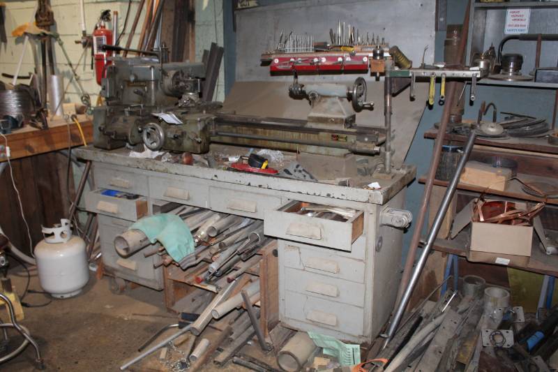 lot 5 image: Atlas Press Co. Lathe w Accessories, Attachements