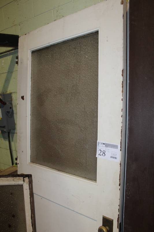 lot 28 image: Lot of (4) House Windows, Glass Window Door w & wo Hardware