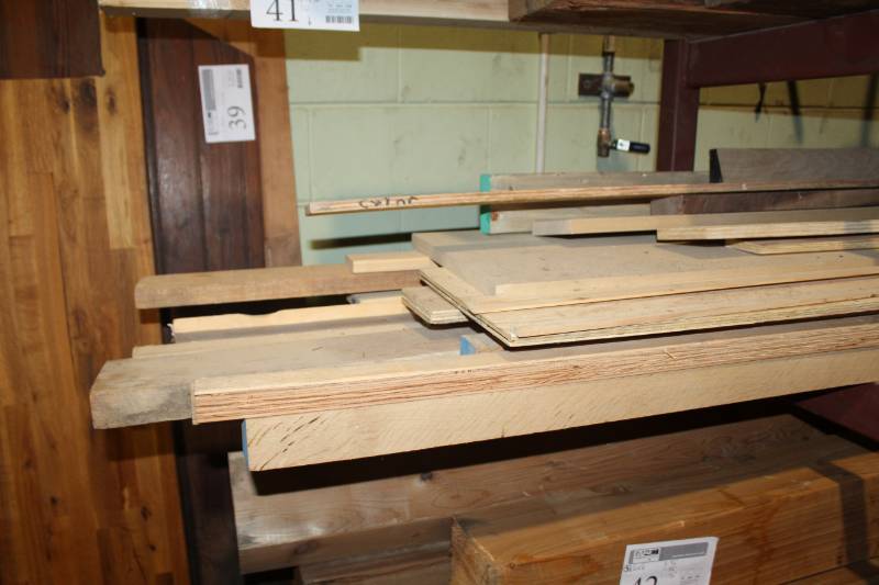 lot 41 image: 1x4 Rough Cut Wood Boards, Scrap Wood