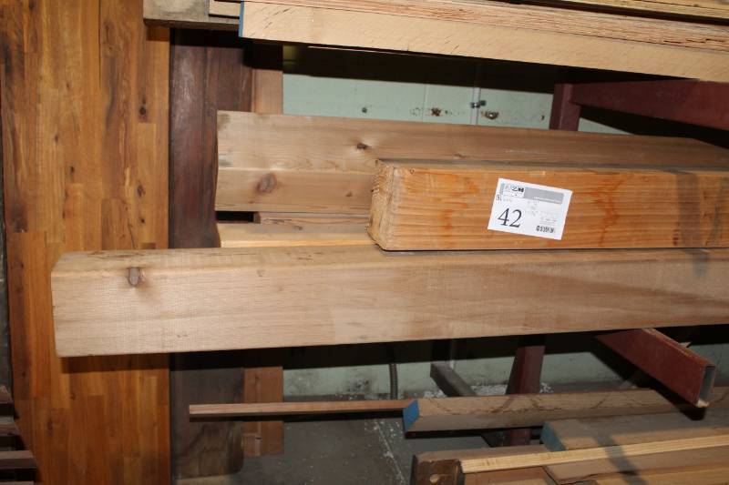 lot 42 image: Lot of (5) 6x6 Wood Boards