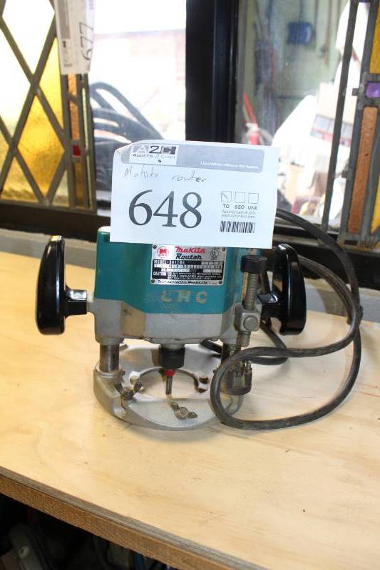 lot 648 image: Makita Router