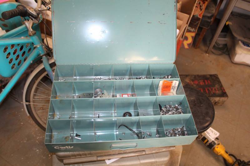 lot 683 image: Parts Organizers w Misc. Hardware, Screws, Nuts