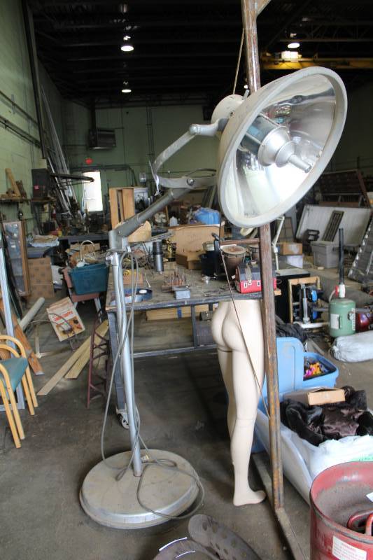 lot 324 image: Vintage Medical Floor Lamp