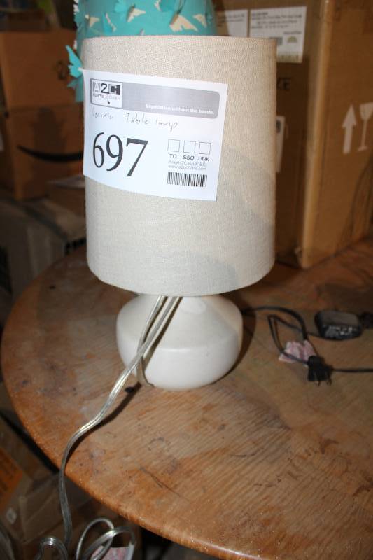 lot 697 image: Ceramic Table Lamp