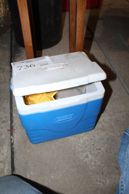 lot 736 image: Coleman Cooler, Sea Shells
