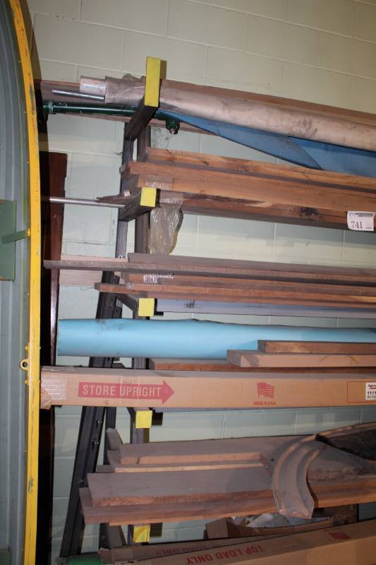 lot 743 image: Wall-Mount Lumber Rack