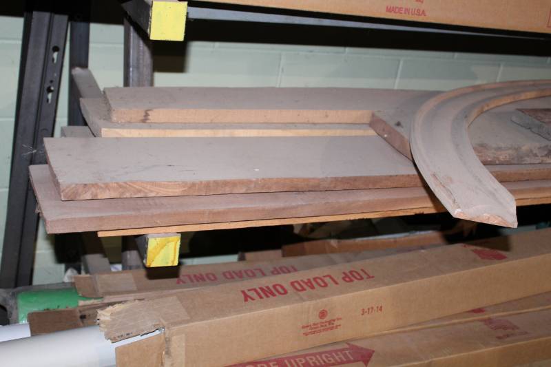 lot 738 image: Lot of (10) Hardwood Boards - Live Edge, Rough Sewn, Smooth