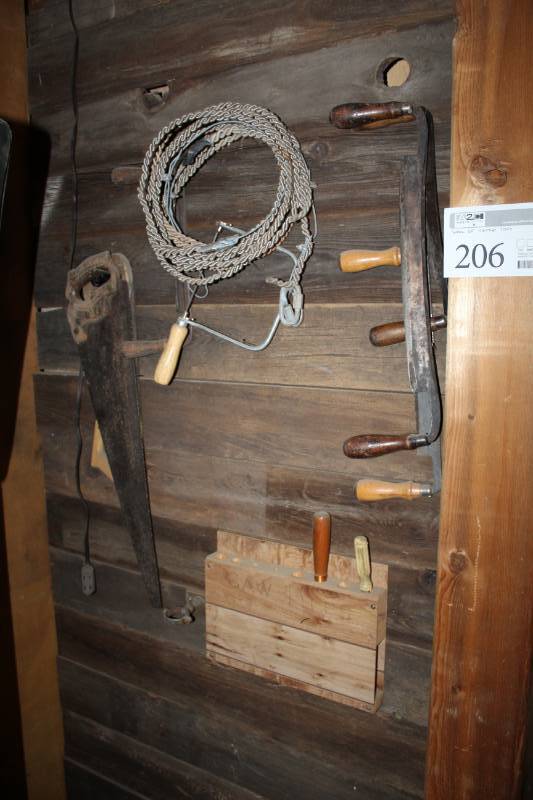 lot 206 image: Vintage Hand Tools - Saws, Files, And More