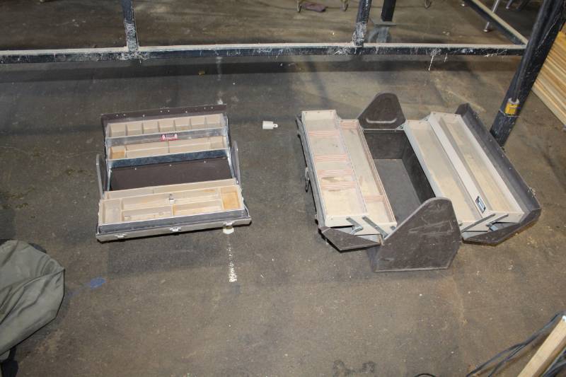 lot 375 image: Lot of (2) Vintage Kennedy Tool Boxes