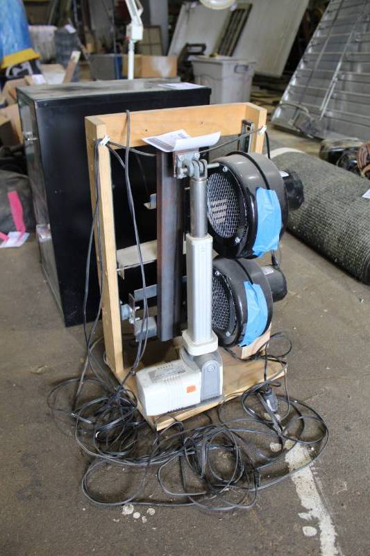 lot 405 image: Custom Contraption w 2-Fans, Electric Motor