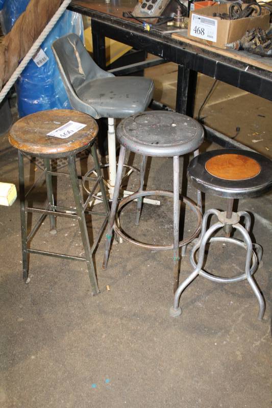 lot 466 image: Lot of (4) Work Stools