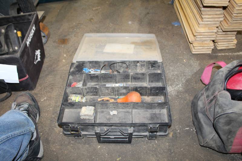 lot 383 image: Tool Box, Misc. Hardware