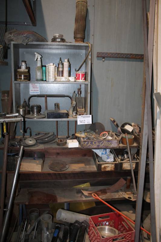 lot 502 image: Grinding Discs, Oil Can, Misc.