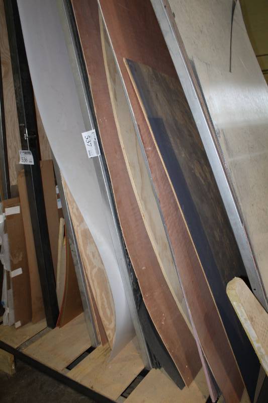 lot 537 image: Plexiglass, Insulation, Plywood