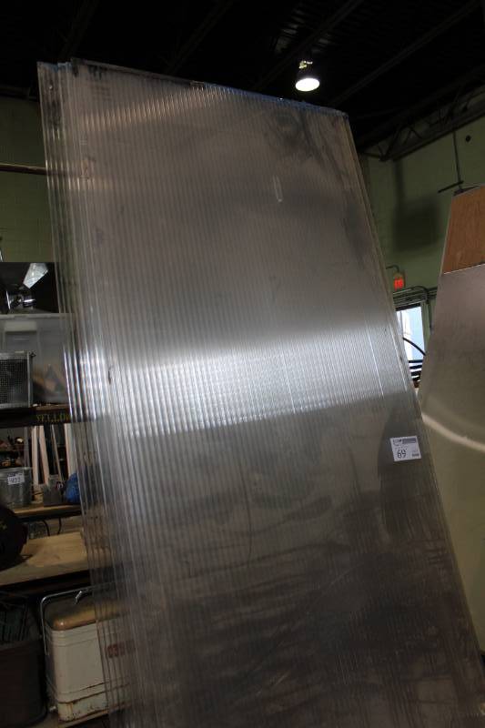 lot 69 image: Lot of (3) Ribbed Plastic Panels