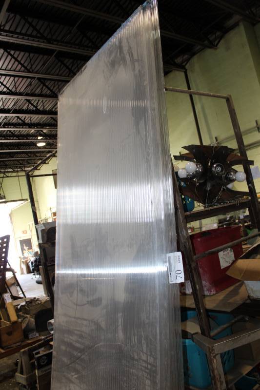 lot 70 image: Lot of (4) Ribbed Plastic Panels