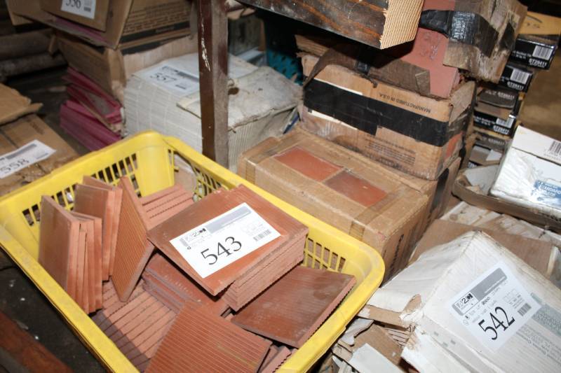 lot 543 image: Lot of (6) Boxes of Terra Cotta Tile