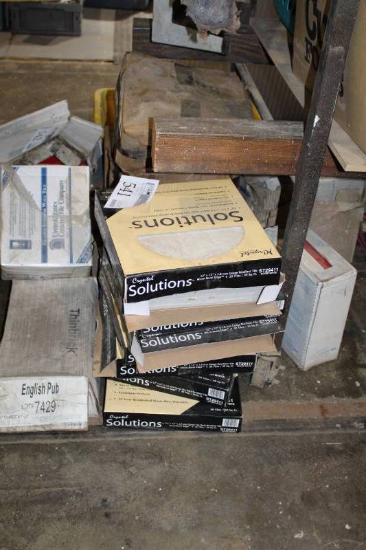 lot 541 image: Lot of (8) Boxes of Solutions Dover White Tiles