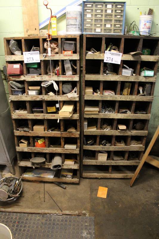 lot 274 image: Lot of (2) Wood Organizer Cubbies
