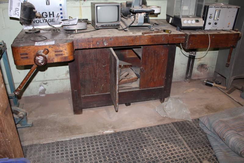 lot 271 image: Custom Woodworking Table
