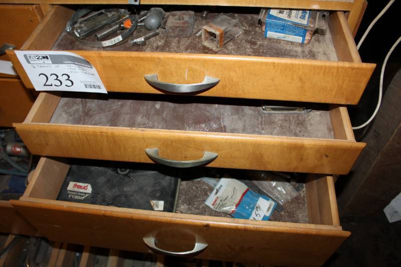 lot 233 image: Drill Bits, Misc Tools, Misc Hardware