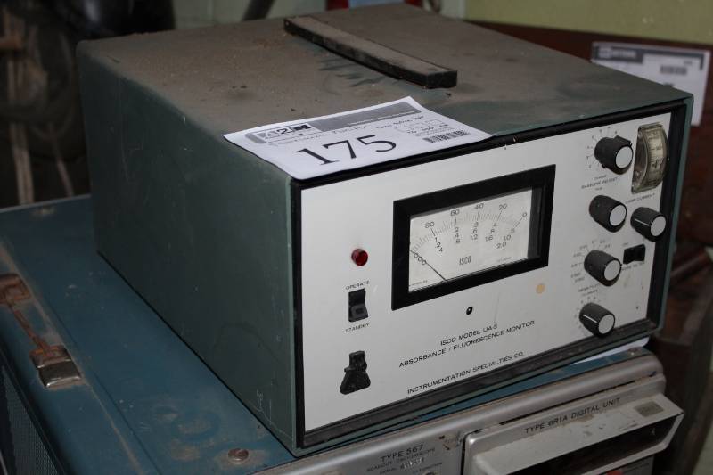 lot 175 image: UMN Science Lab Instrumentation Specialties Co. AbsorbanceFluorescence Monitor