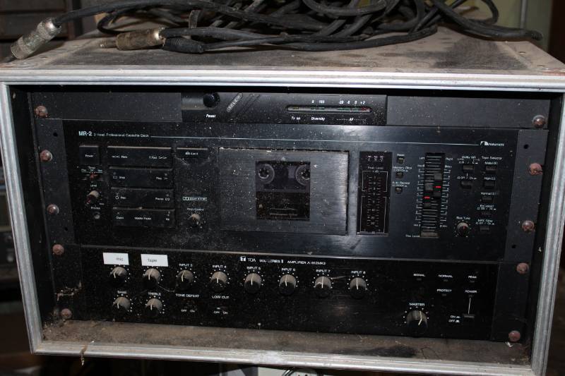 lot 169 image: 2-Head Professional Tape Deck w Road Case