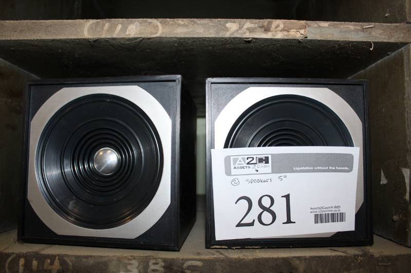 lot 281 image: Lot of (2) Bookshelf Speakers