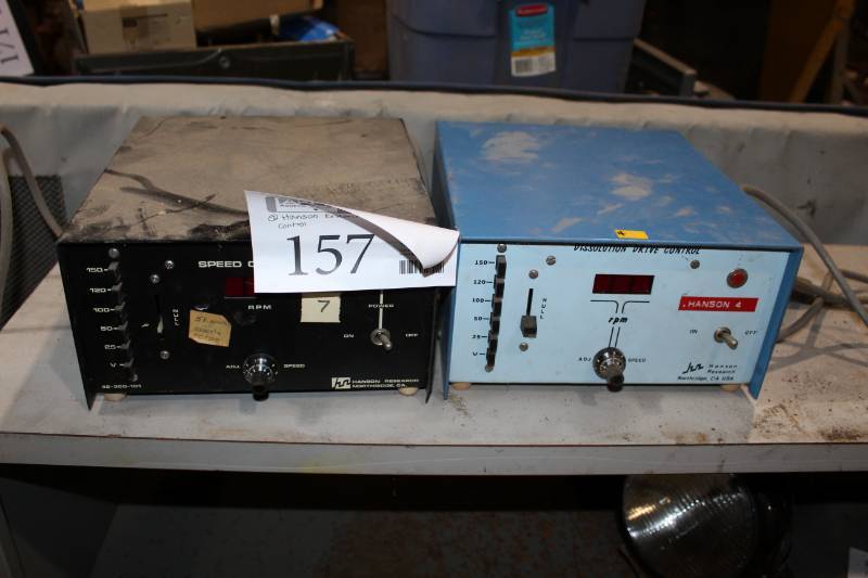lot 157 image: Lot of (2) Hanson Research Dissolution Drive Controls
