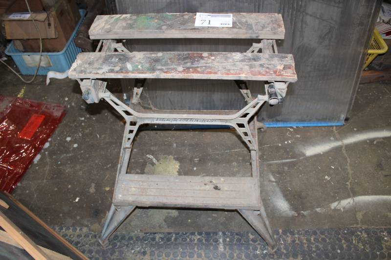 lot 71 image: Black & Decker Workmate Collapsible Saw Table