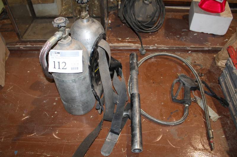 lot 112 image: Prop Backpack Flamethrower