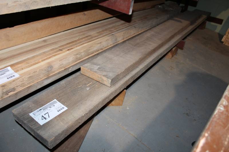 lot 47 image: Lot of (2) 2x10 Rough-Cut Boards