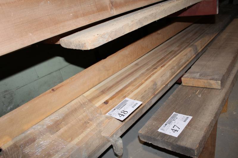 lot 48 image: Lot of (Approximately 15) 1x3 Wood Boards