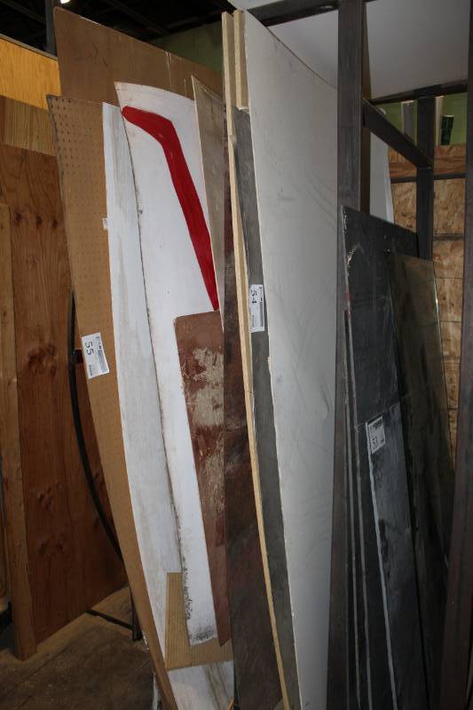 lot 54 image: Lot of (6) Foam Board, Particle Board
