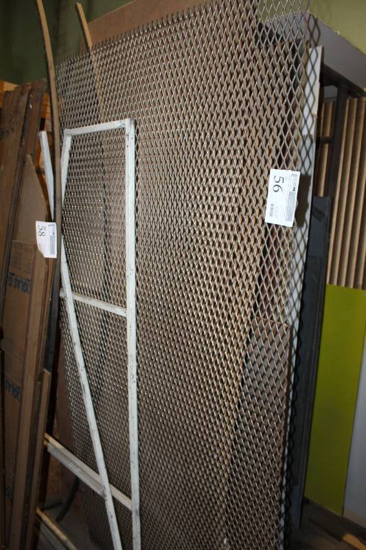lot 56 image: Lot of (3) Metal Grate, Metal Frame
