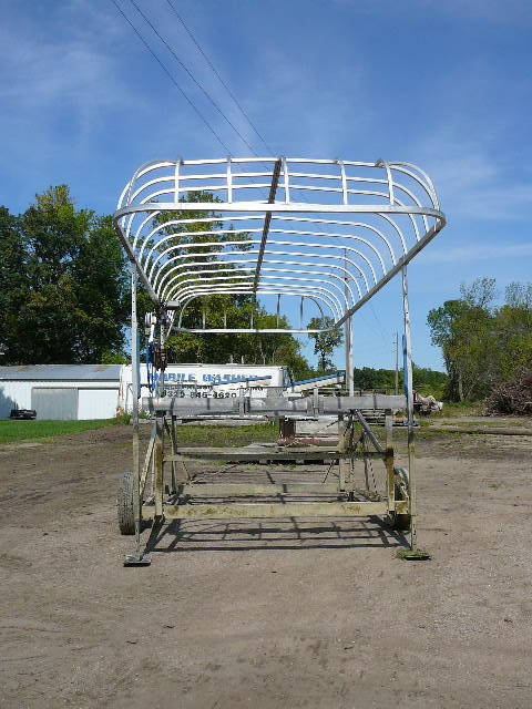 lot 2 image: Shore Master Cantilever Aluminum Boat Lift and Top