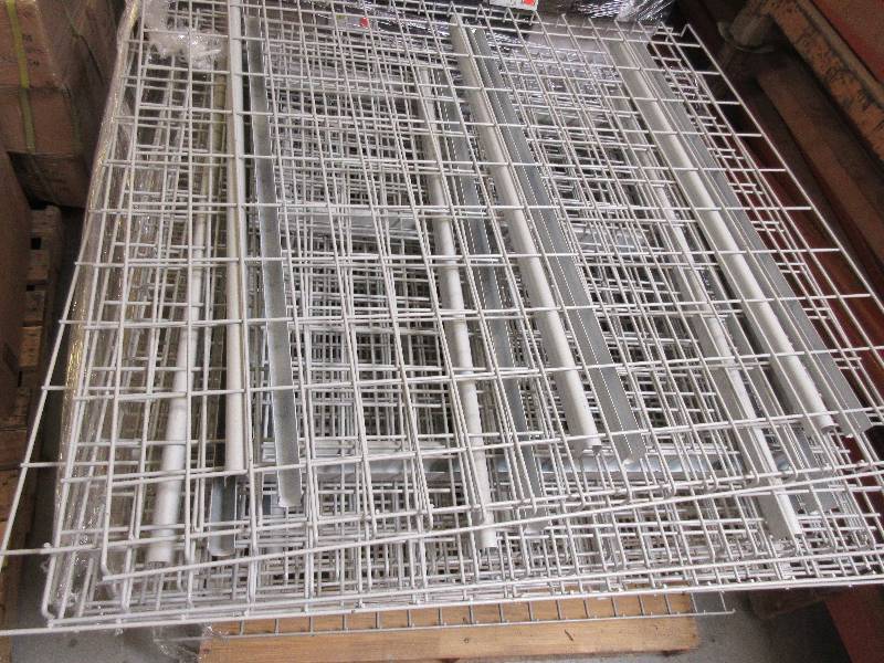 lot 205 image: WIRE GRID SHELVES