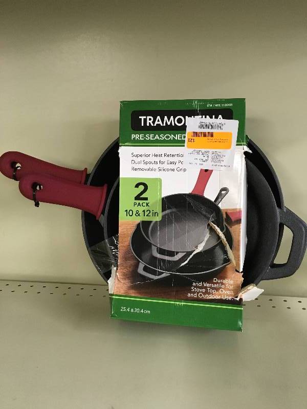 Tramontina 2PC Cast Iron, Retail $29.99