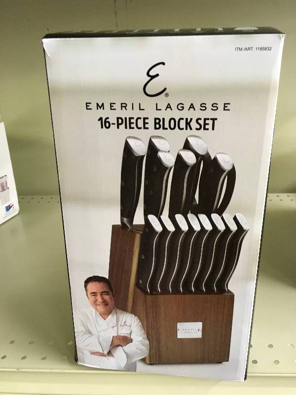 Emeril 16PC Cutlery Block, Retail $49.99