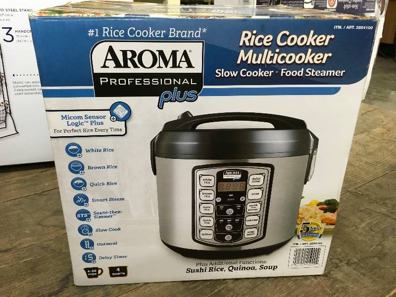 Aroma Professional Plus Rice Cooker, Retail $29.99
