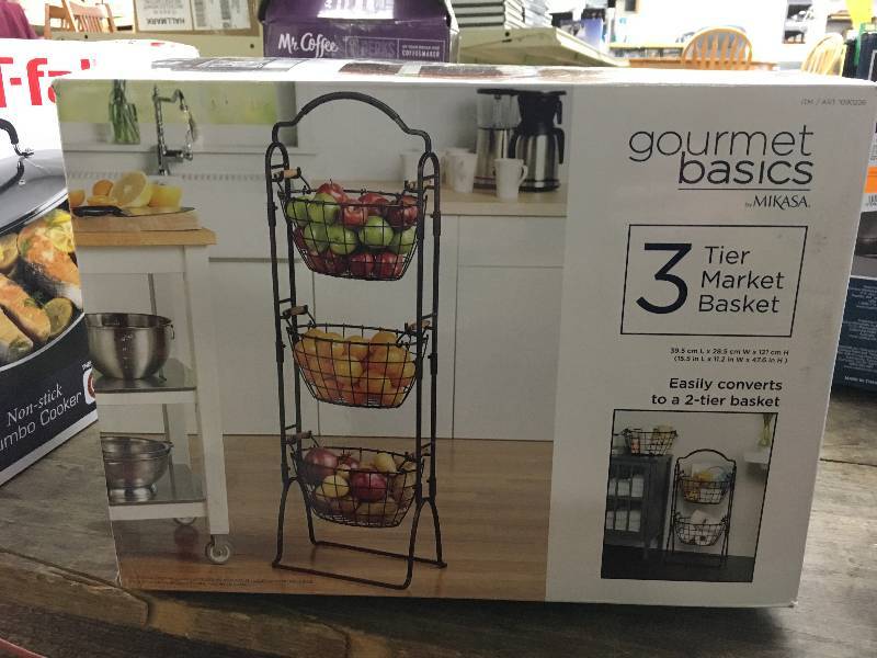 Mikasa Harbor 3 Tier Basket, Retail $39.99