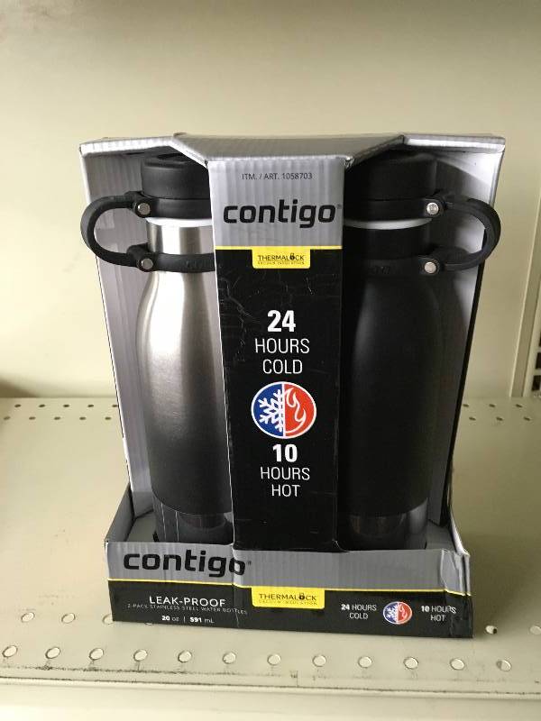 Contigo Matterhorn Stainless Steel Water Bottles, Retail $12.99