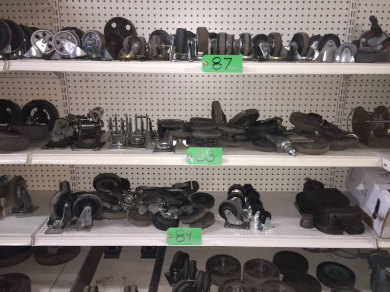 lot 88 image: Various swivel collars & wheels