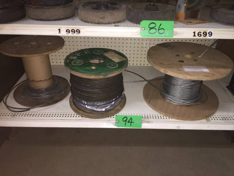 lot 94 image: 3 spools of cable