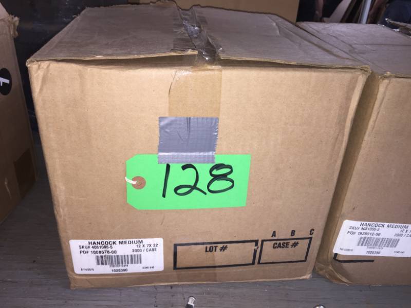 lot 128 image: 1 case of 2000 plastic bags