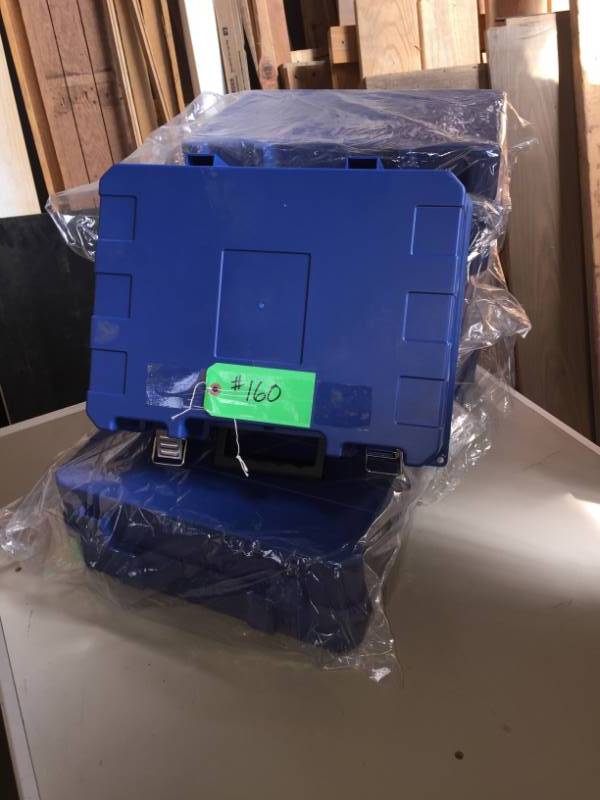 lot 160 image: New Blue Tool Boxes