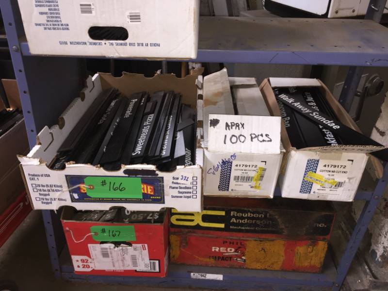 lot 166 image: 3 boxes magnetic sign strips
