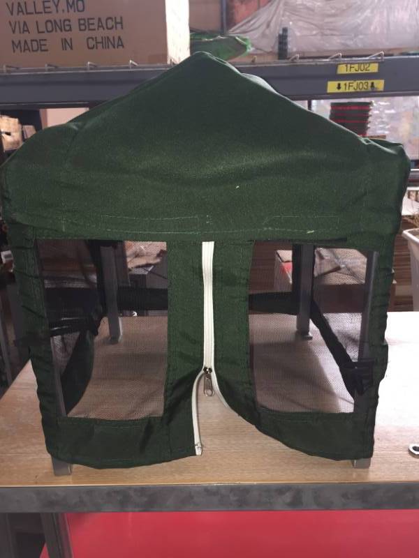 lot 176 image: One play tent in green w3 blue tool boxes