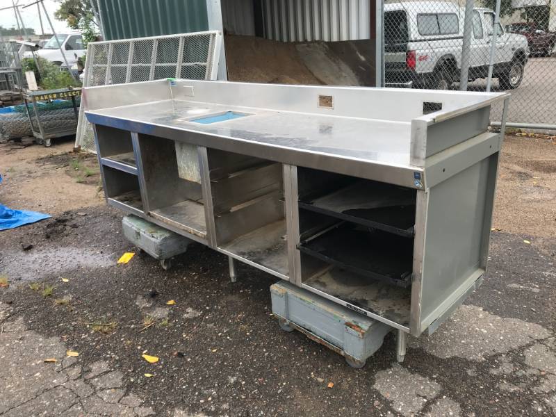 lot 49 image: Stainless Steel Workbench